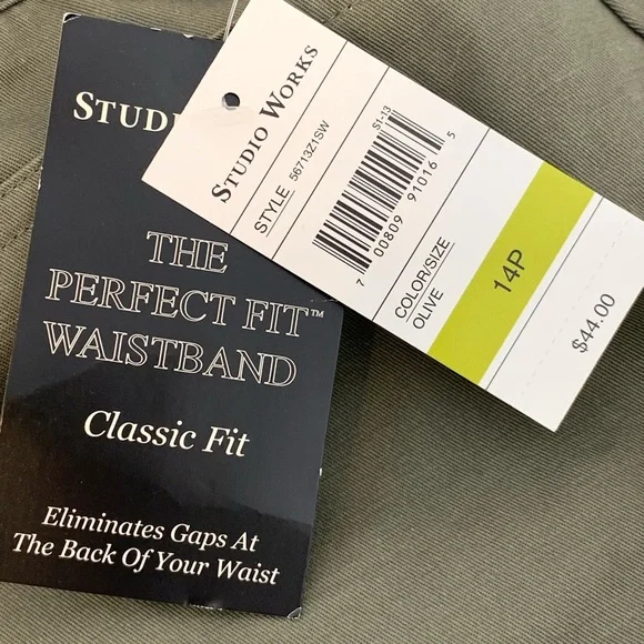 NEW Studio Works Mens Classic Fit Pants Size 14P - Picture 6 of 8